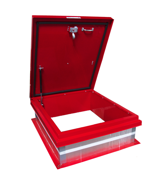 The lightest roof access hatch available. Featuring a durable aluminum lid and smooth open/close gas shock for safe rooftop access.